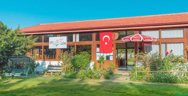 Září 2020 Datca Turecko Oblíbený Vchod Restaurace Gel Gor Tureckou — Stock fotografie