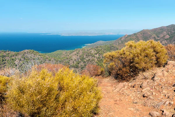 Vistas Panorámicas Mar Mediterráneo Parque Natural Marmaris Península Datca Turquía — Foto de Stock