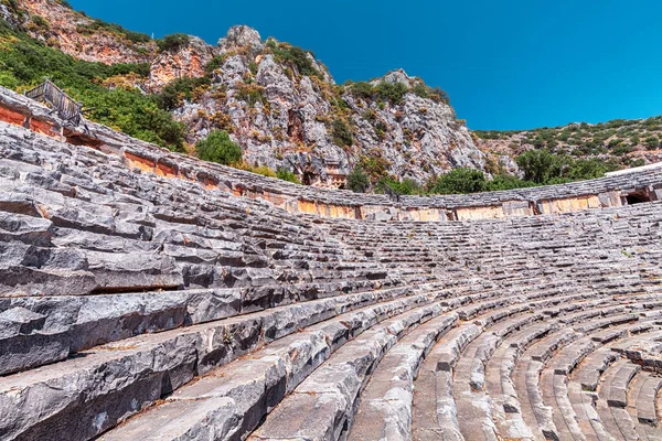 Anfiteatro Lycian Antiguo Sitio Arqueológico Myra Turquía — Foto de Stock