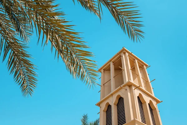 Simbol Arsitektur Dubai Dan Uni Emirat Arab Menara Angin Kuno — Stok Foto