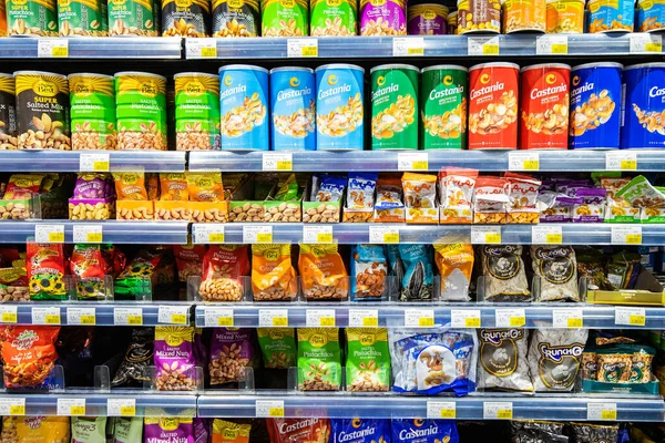 Februari 2021 Vae Dubai Assortiment Van Noten Zaden Andere Snacks — Stockfoto