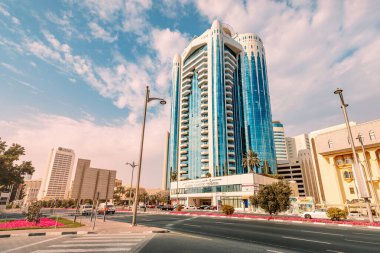 23 Şubat 2021, Dubai, BAE: Deira finans bölgesinde alışveriş merkezi olan Dubai Creek gökdeleni