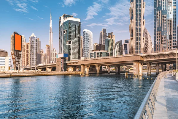 Vista Panoramica Grattacieli Alti Con Uffici Hotel Edifici Residenziali Negli — Foto Stock