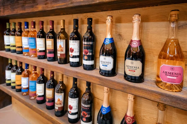 May 2021 Armenia Fábrica Vinos Armenia Una Colección Vinos Espumosos — Foto de Stock