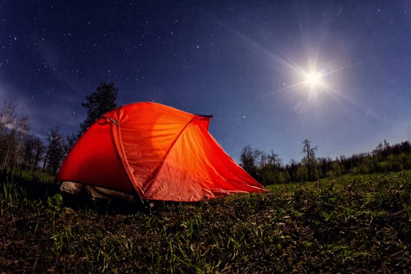 Tenda sotto le stelle — Foto Stock