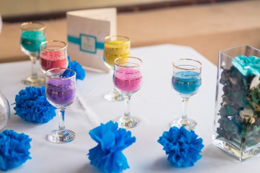 Düğün masa dekorasyonu