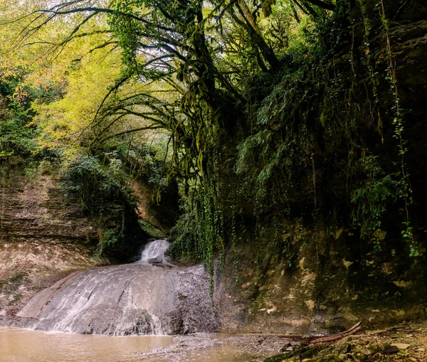 Vattenfall i djungeln — Stockfoto