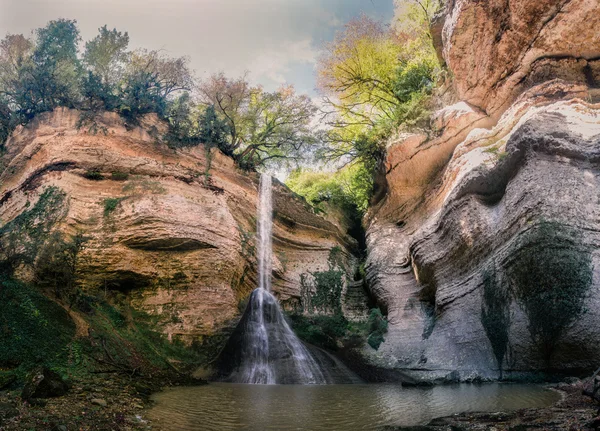 Waterval in de jungle — Stockfoto