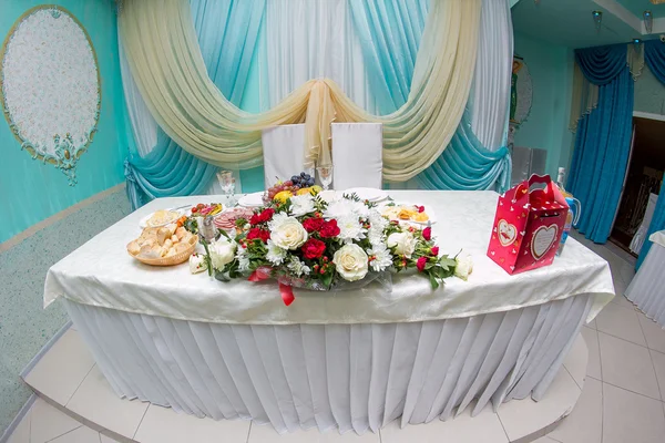 Geral decoração de mesa de casamento — Fotografia de Stock