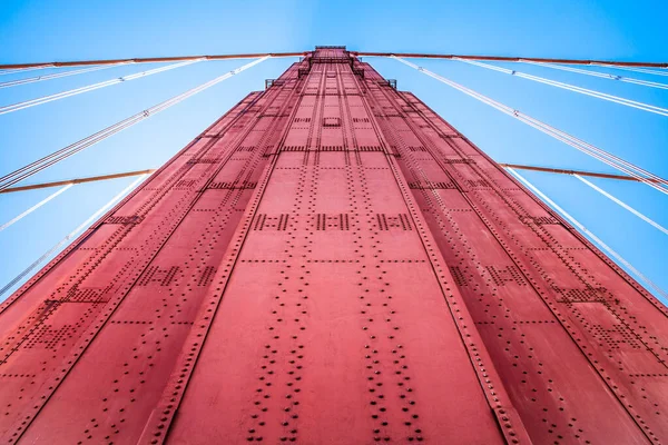 Golden Gate Híd Torony Részletei San Franciscóban Kaliforniában — Stock Fotó