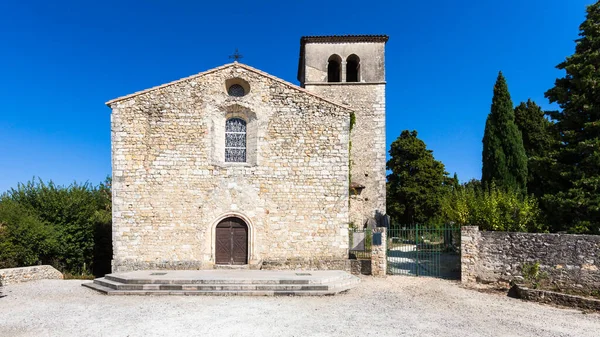 Piccola Chiesa Villaggio Francese Provance — Foto Stock