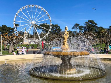 Golden Gate Park, San Francisco 'da güneşli bir öğleden sonra