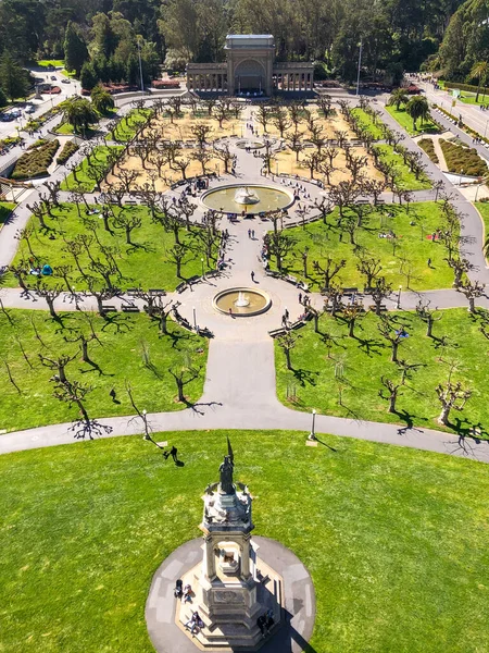 Vista Aérea Del Concurso Música Golden Gate Park San Francisco — Foto de Stock