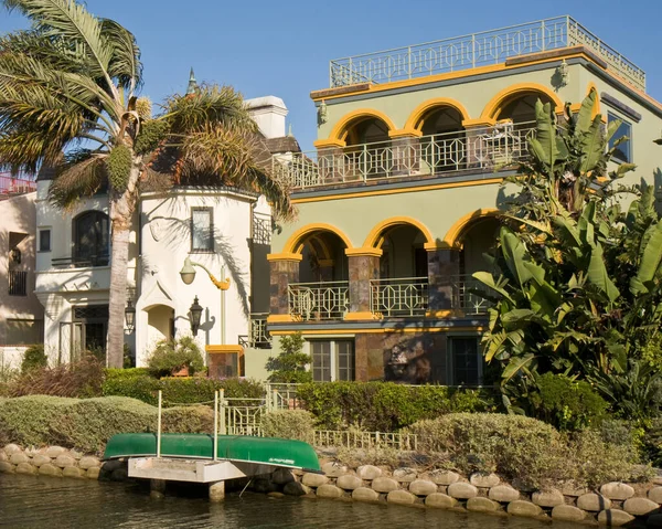 Maisons Sur Les Canaux Venice Beach Californie — Photo