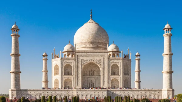 Vackra Taj Mahal Monument Agra Indien — Stockfoto