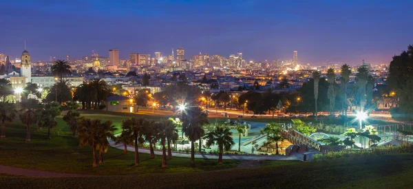 Dolores Park at Night — Stock Photo, Image