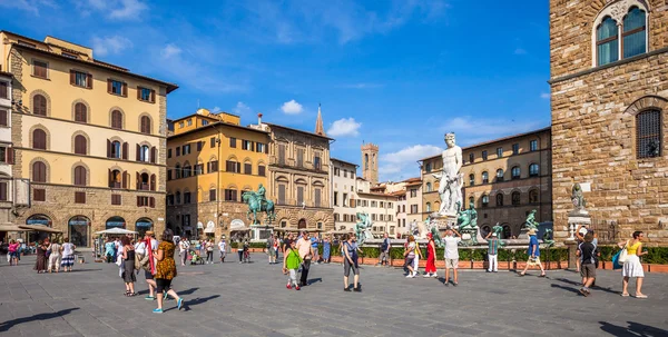 Floransa 'daki Piazza della Signoria Meydanı — Stok fotoğraf