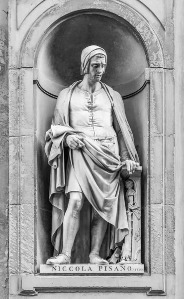 Statue of Niccola Pisano in Florence Stock Picture