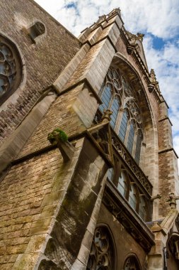 St. Peter ve St. Paul Neo-Gotik Katedral Kilisesi (Sint Petrus-en-Pauuusplein) Ostend, Batı Flanders, Belçika