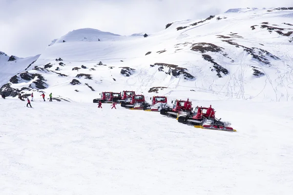 Ratraks machine in the ski resort Kaprun Austria — Stock Photo, Image