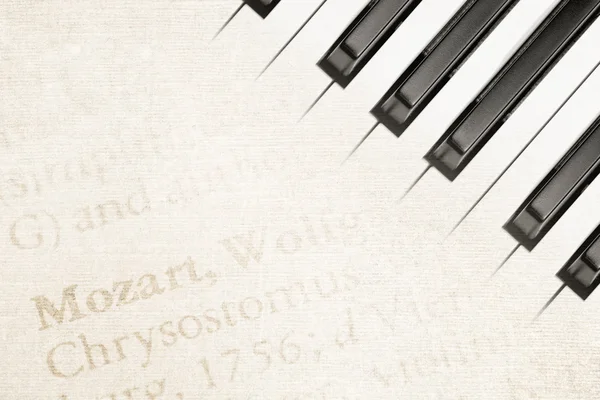 Mozart piano — Stock Photo, Image