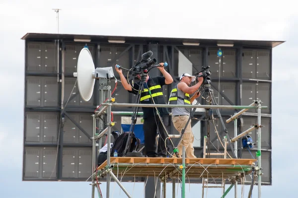 Equipa de câmara — Fotografia de Stock