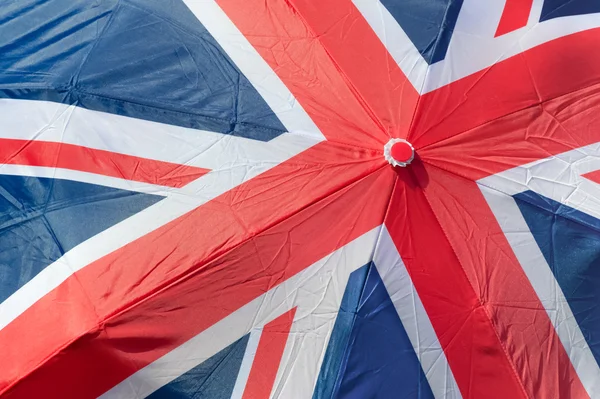Guarda-chuva bandeira britânica — Fotografia de Stock