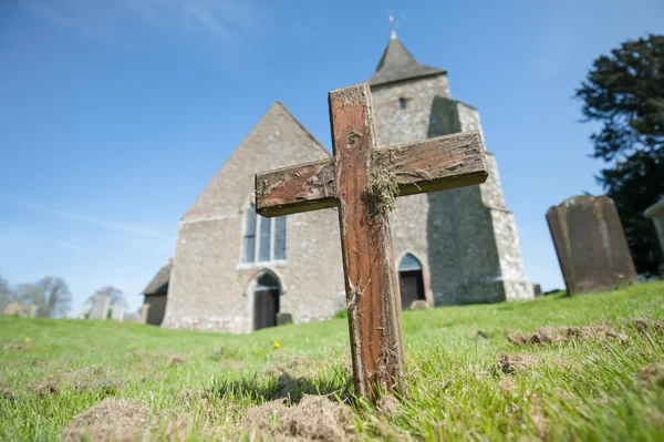 Oude rugged cross — Stockfoto