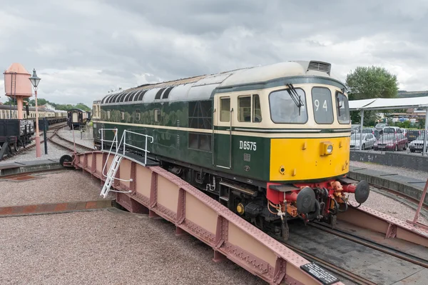 Vintage locomotiva diesel — Fotografia de Stock