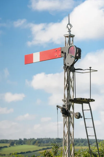 Vintage σηματοφορέα (semaphore) σήμα — Φωτογραφία Αρχείου