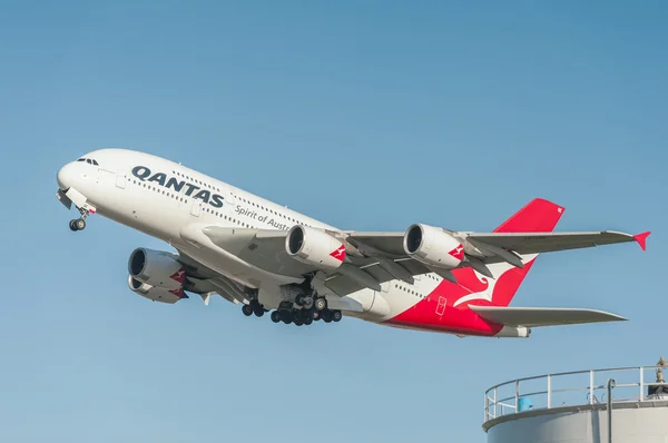 Airbus A380 de Qantas — Foto de Stock