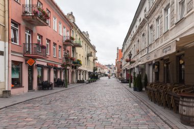 Kaunas eski şehir sokaklarında