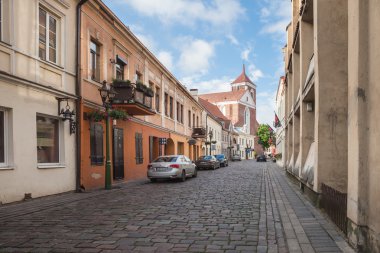 Kaunas eski şehir sokaklarında