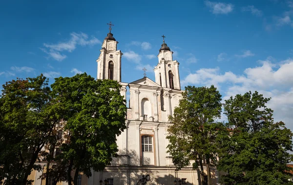 Gatorna i Kaunas gamla stadsdel — Stockfoto