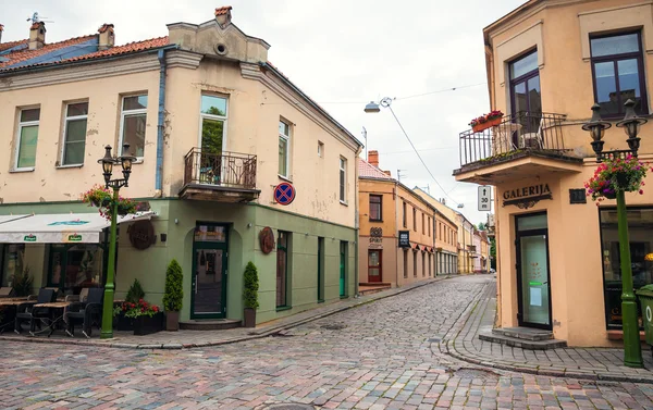 Calles del casco antiguo de Kaunas — Foto de Stock