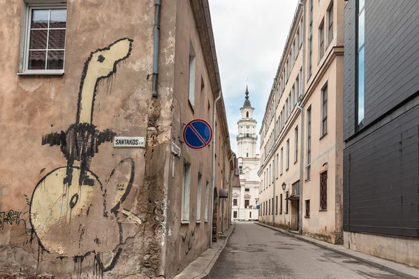 Rues de la vieille ville de Kaunas — Photo