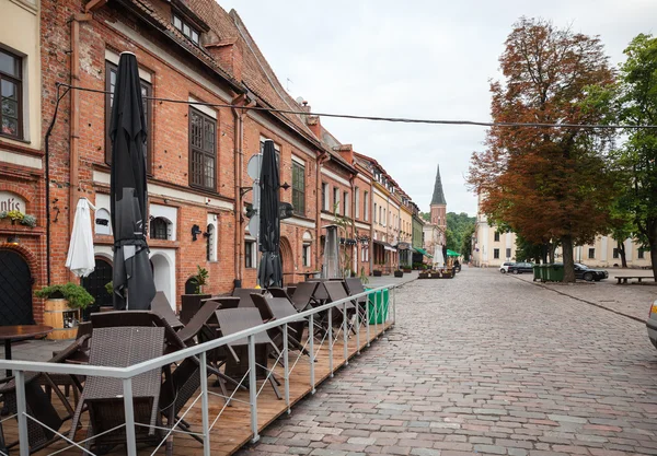 Early morning on the streets of Kaunas old town — Stock Photo, Image