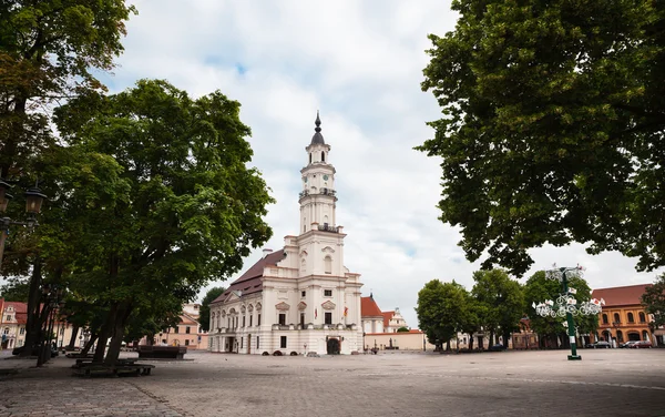 View of City Hall in old town. Kaunas, Lithuania — Stock Photo, Image
