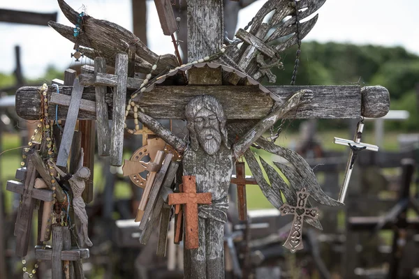 Hill of crosses — Stock Photo, Image