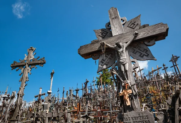 Hill of crosses — Stock Photo, Image