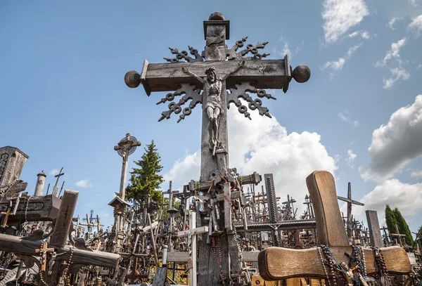 Hill of crosses — Stock Photo, Image