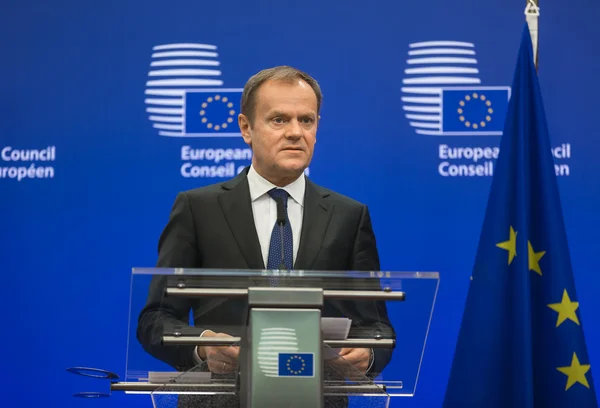 Przewodniczący Rady Europejskiej Donald Tusk — Zdjęcie stockowe