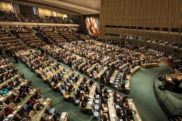 Président de la Pologne Andrzej Duda à la 70e session de l'ONU — Photo