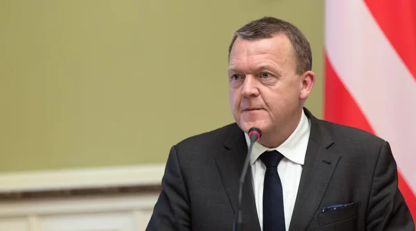 Prime Minister of the Kingdom of Denmark Lars Lokke Rasmussen — Stock Photo, Image