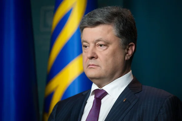 President van Oekraïne petro poroshenko — Stockfoto