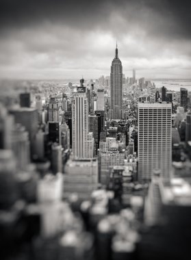 New York'un Manhattan midtown havadan görünümü