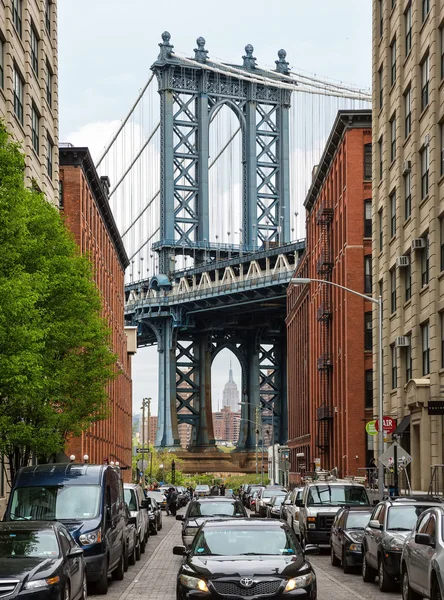 Manhattan Bridge, New York, Verenigde Staten — Stockfoto