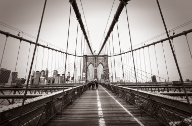 New York 'taki Brooklyn Köprüsü