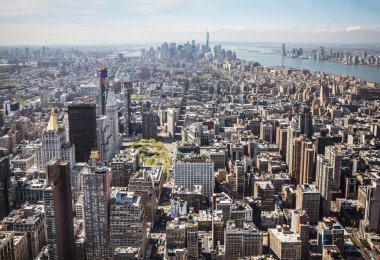 New York City'deki Manhattan panorama
