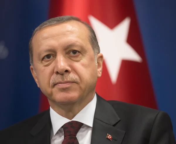Турецька президент Реджеп Таїп Ердоган — стокове фото